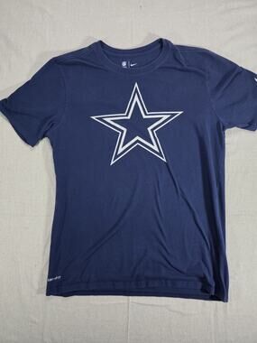 Nike Dallas Cowboys Dri-FIT Shirt Mens Large NFL Team Apparel Blue Tee